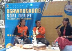 BPBD Kabupaten Bandung Hendra Hidayat dalam sesi diskusi "Ngawangkong Bari Ngopi"