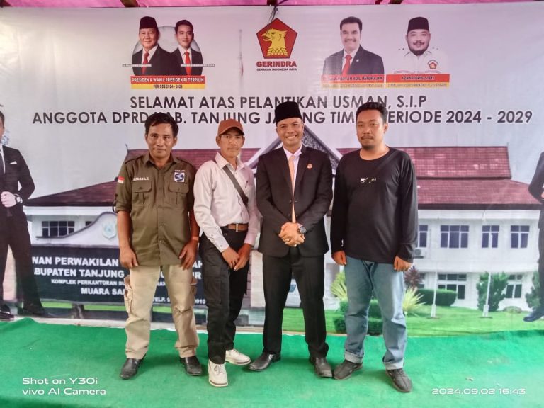 Resmi Disumpah, Usman S.IP Amankan Satu Kursi di Parlemen Tanjab Timur