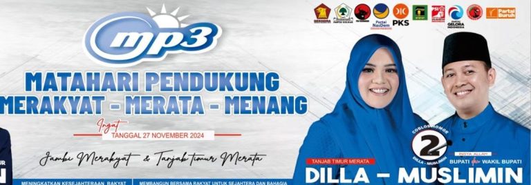 Mantapkan Dukungan, Masyarakat Tanjabtim Siap ‘Menangkan’ Paslon Nomor Urut 2 Dilla-Muslimin.