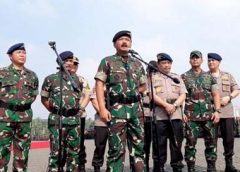 Panglima TNI Marsekal Hadi Tjahjanto bersama Kapolri Jenderal Tito Karnavian Gelar Apel Keamanan Jelang Pelantikan Presiden dan Wakil Presiden
