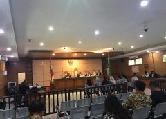Proses persidangan dengan terdakwa eks kepala desa di Tasikmalaya, Ade Gani.