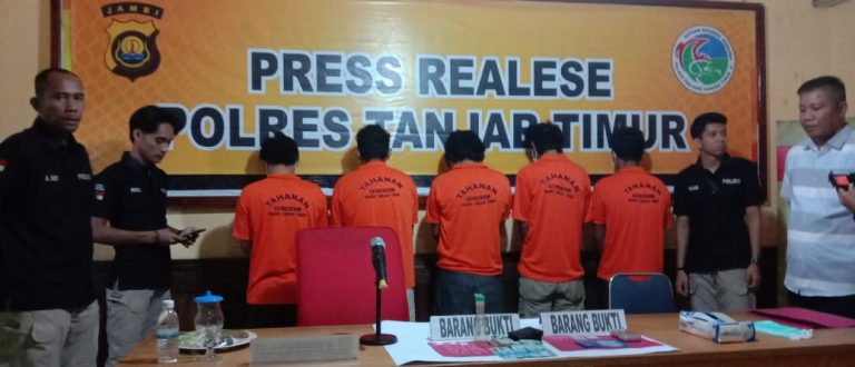 Satres Narkoba Polres Tanjabtim Ciduk Pemakai dan Pengedar Sabu