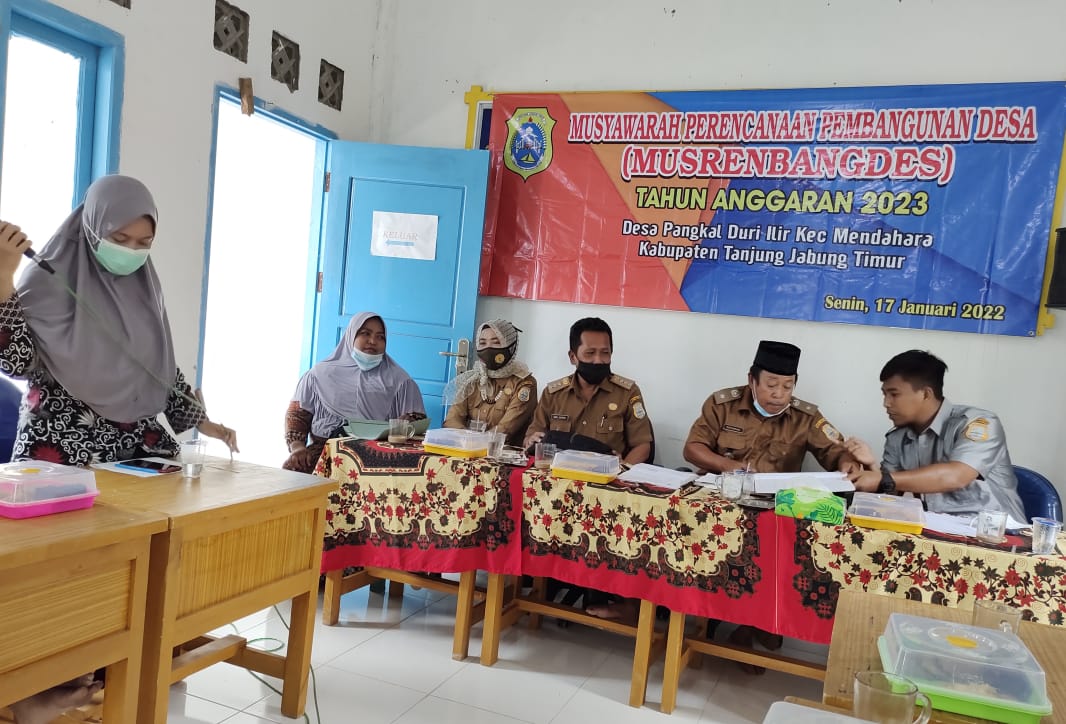 Pemerintah Desa Pangkal Duri Ilir Gelar Rapat MusrenbangDes Tahun 2023