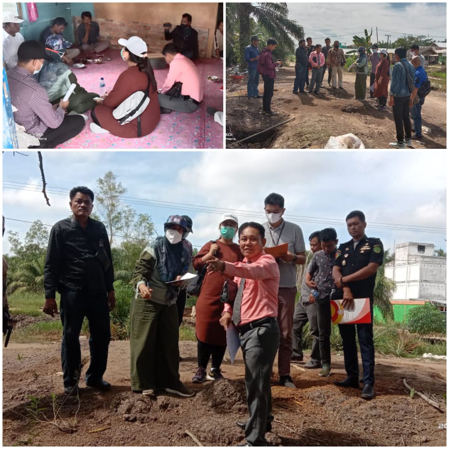 Tim Pengadilan Negeri Palembang, Serta Dian Berlian SH., MA, Kuasa Hukum Penggugat Periksa Lapangan