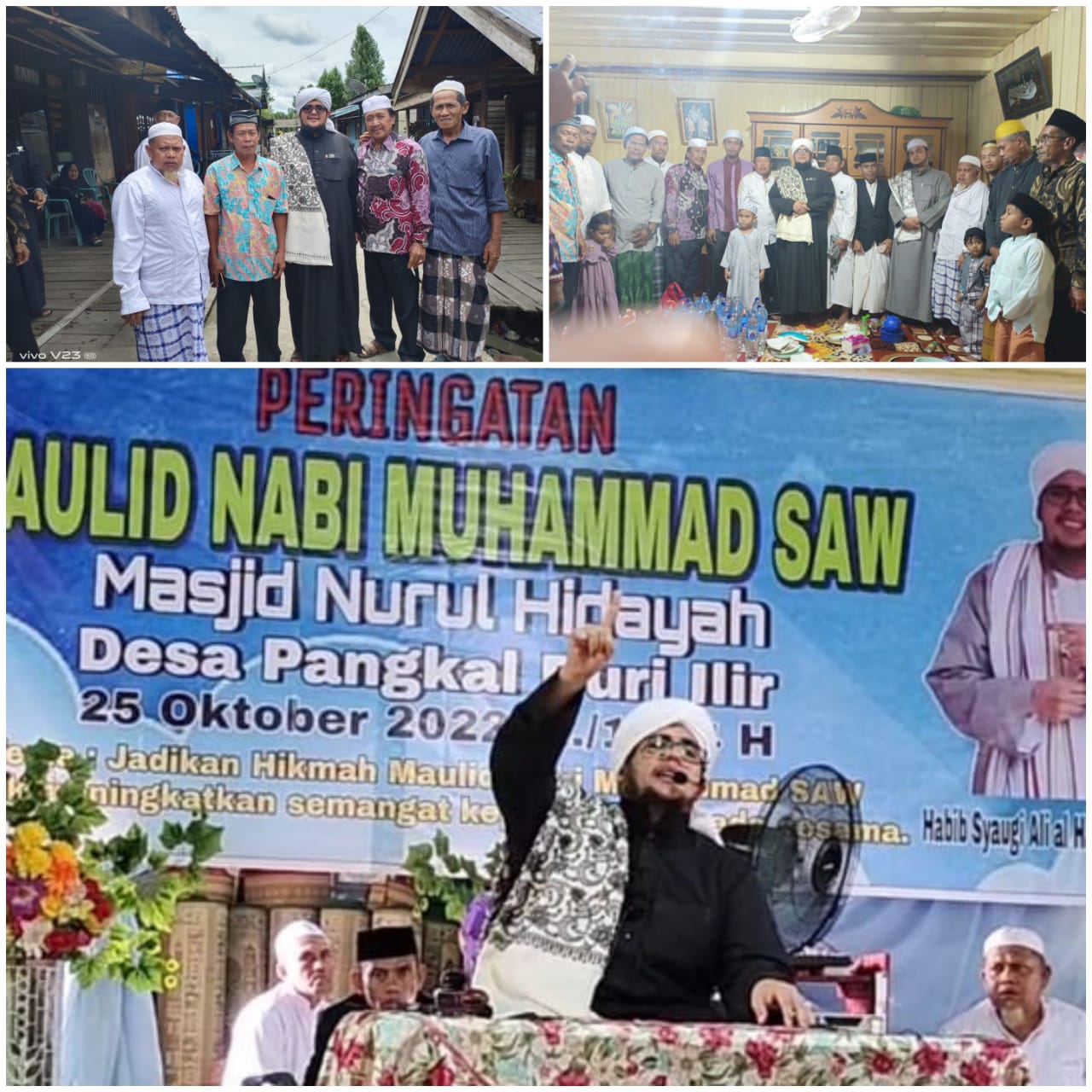 Dihadiri Penceramah Habib Syekh Al Habsyi, Warga Desa Pangkal Duri Ilir Antusias Peringati Maulid Nabi Muhammad SAW