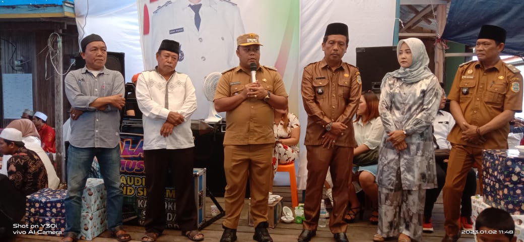Hadiri Acara Syukuran Kades Terpilih di Desa Pangkal Duri, Ini Pesan Wabup Robby