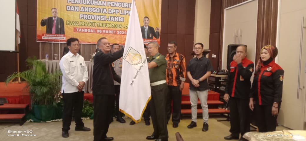 Pengukuhan Pengurus Dan Anggota DPP Lipka Berjalan Sukses, ini Pesan Gubernur Jambi
