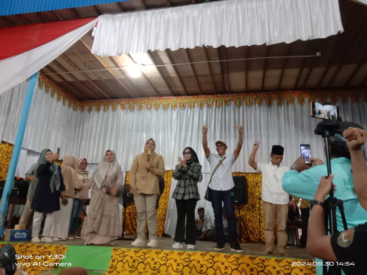 Didampingi Ketua Tim Pemenangan, Calon Bupati Nomor Urut 02 Hadir di Mendahara