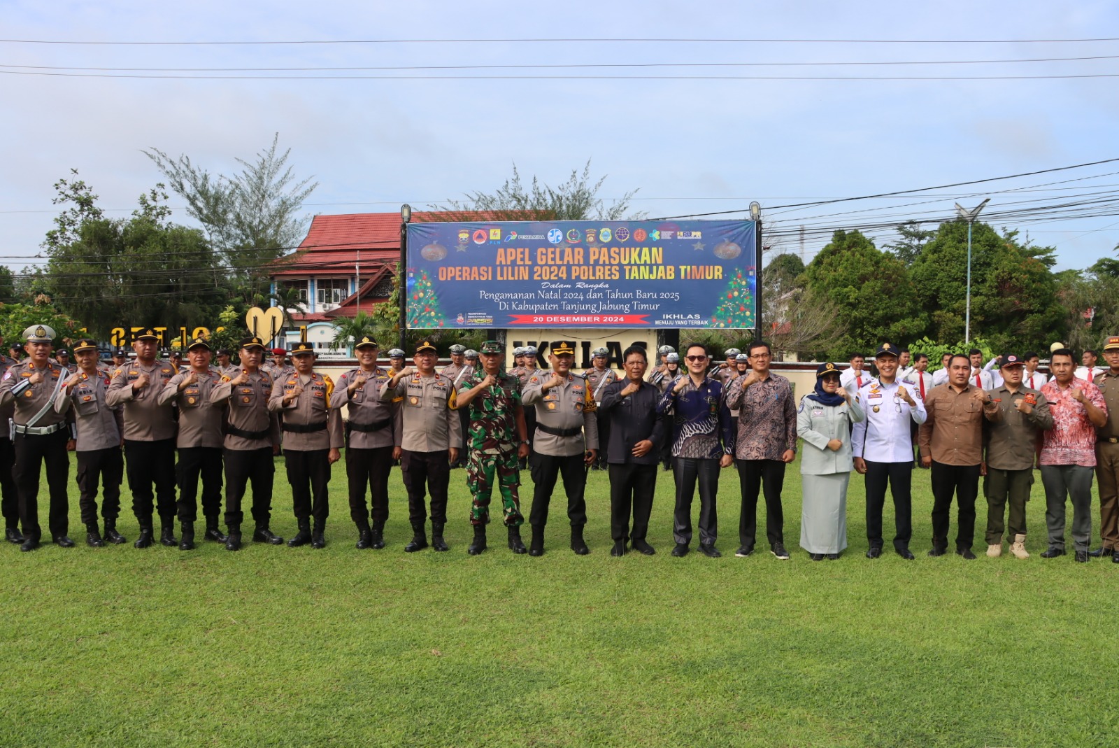 Dalam Rangka Pengamanan Natal 2024 dan Tahun Baru 2025, Polres Tanjab Timur Gelar Operasi Lilin 