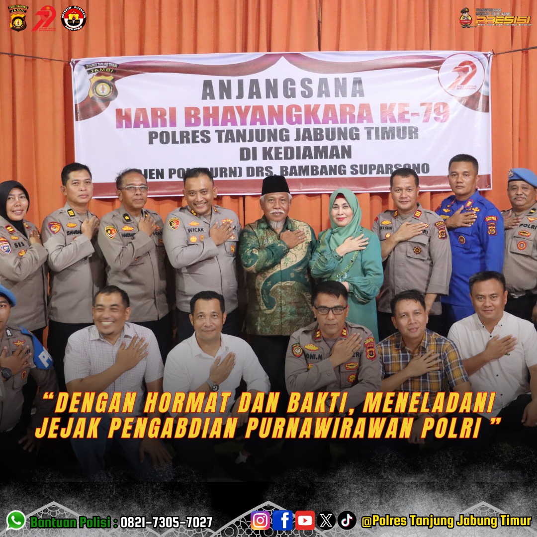Anjangsana Bhayangkara Ke-79 Merajut Silahturahmi, Menggali Inspirasi Pengabdian
