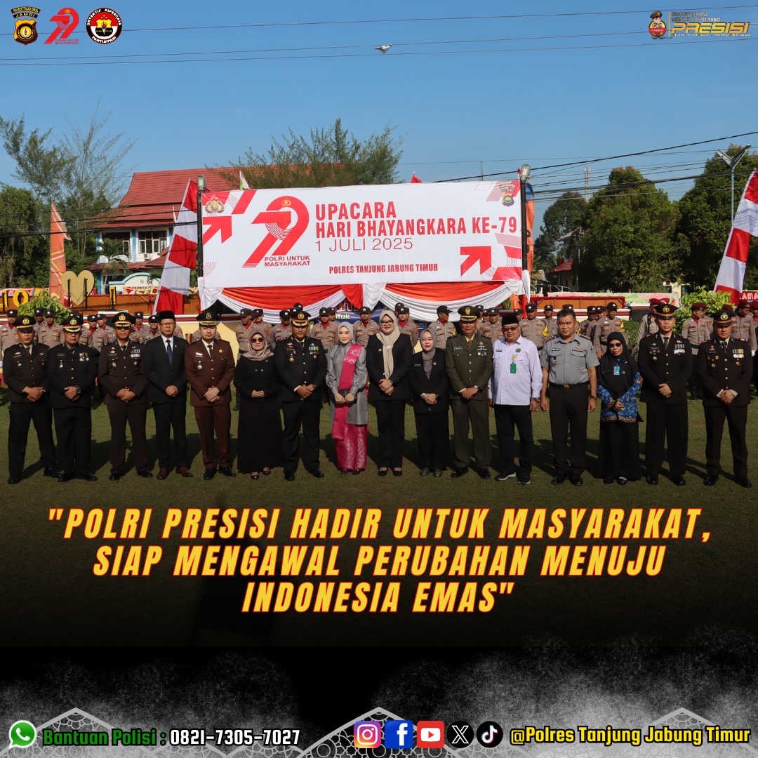 Semarak Hari Jadi Bhayangkara Ke – 79 Bertemakan ‘Polri Untuk Masyarakat’