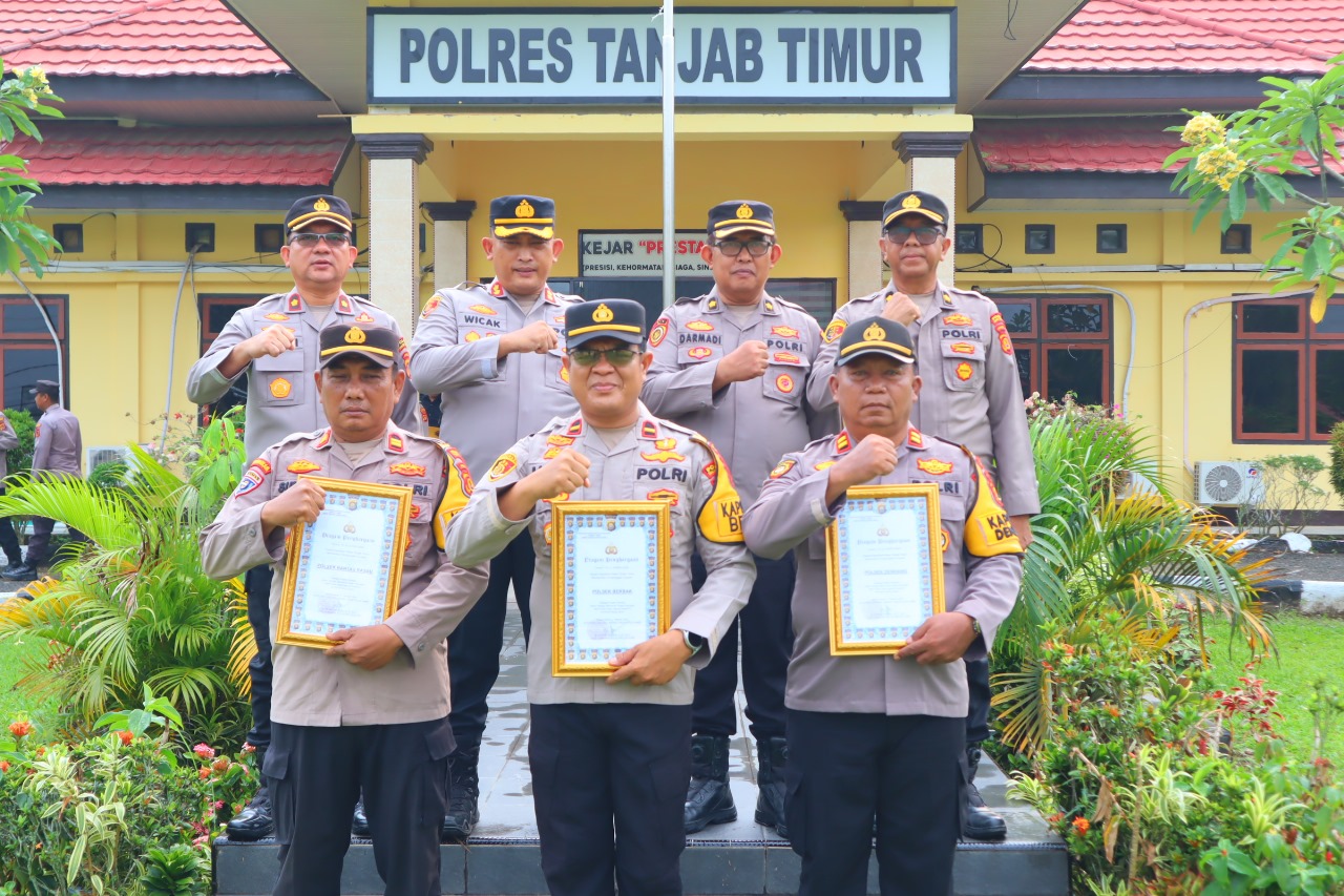 Wujudkan Asta Cita Presiden Dukung Swasembada Pangan Nasional, Kapolsek Dendang, Kapolsek Rantau Rasau Dan Kapolsek Berbak Tuai Penghargaan
