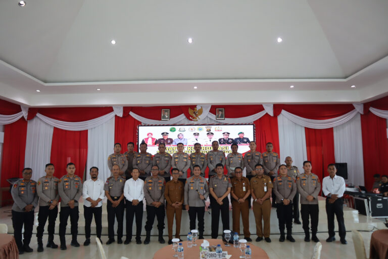 Polres Tanjab Timur Gelar Rakor Strategi Penanggulangan Geng Motor, Deklarasikan Komitmen Ciptakan Daerah Aman dan Kondusif