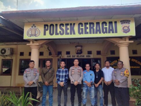 Silahturahmi Kapolsek Geragai Bersama Awak Media, Bahas Perkembangan Sitkamtibmas Hingga Program Pemerintah